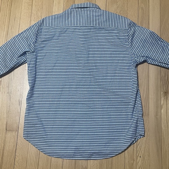 Robert Graham Dress Shirt Mens L Blue Floral Flip Cuff Button Up Long Sleeve - Picture 9 of 9